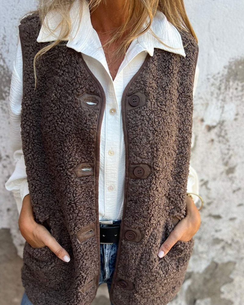DANELA - Vest in soft wool