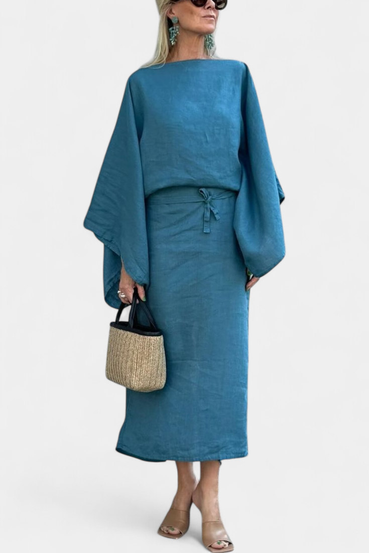 Kamilia - Kimono Dress with Belt