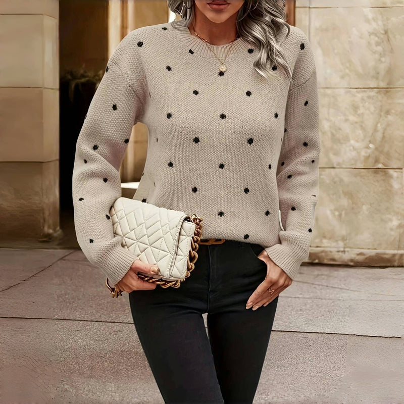 MAEVE™- Polka Dot Sweater