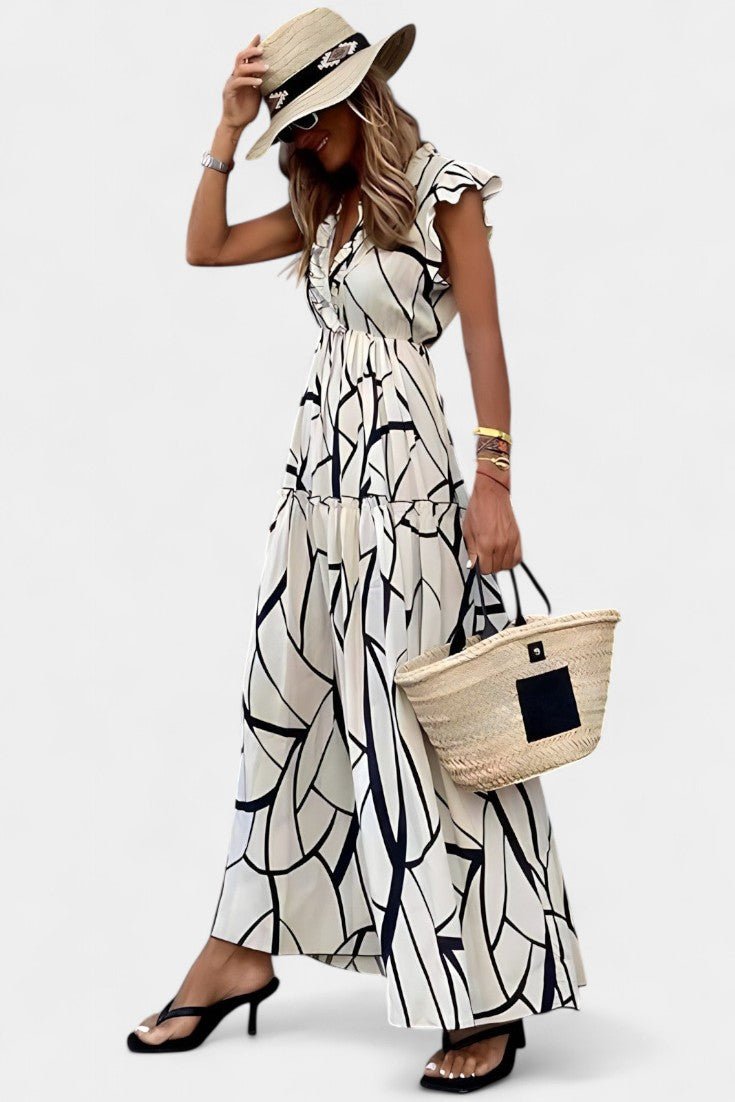 Aiden | Elegant Printed Dress