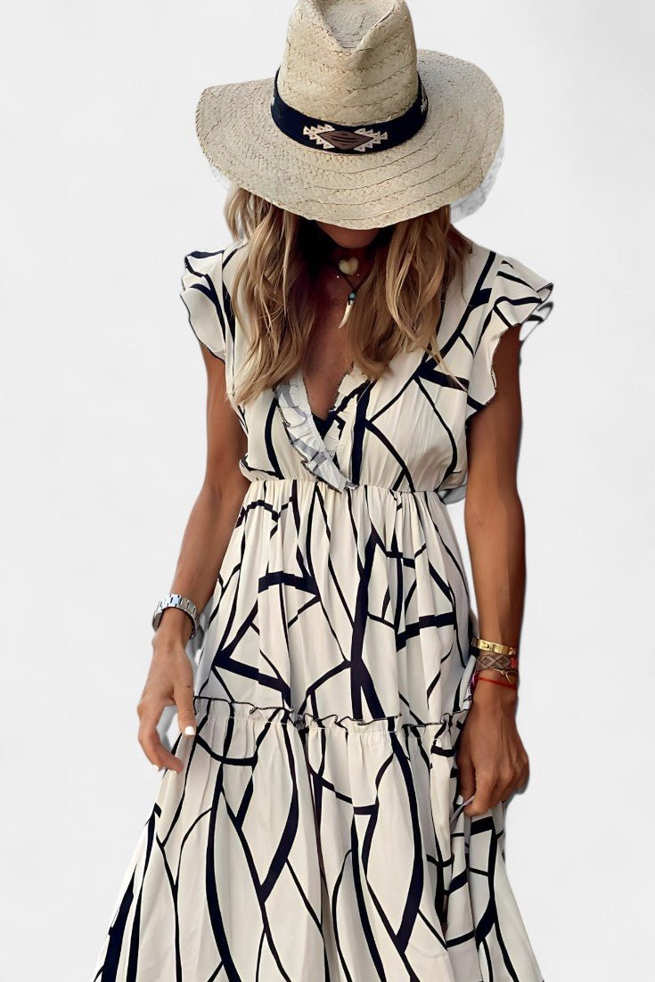 Aiden | Elegant Printed Dress