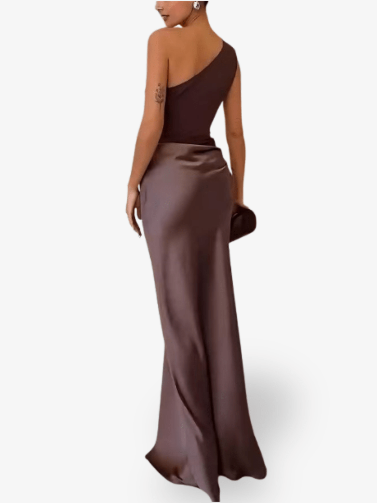 Alina | One-Shoulder Pleated Maxi Dress