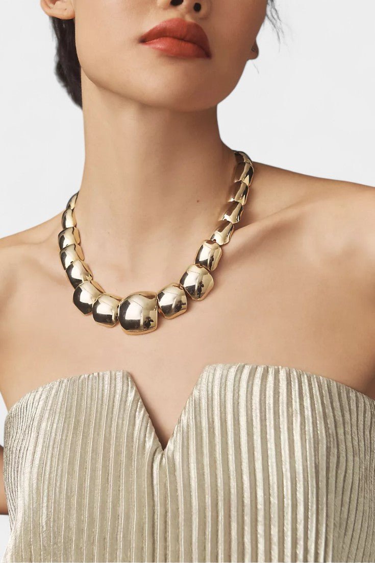 Andreia | Pleated A-Line Strapless Maxi Dress