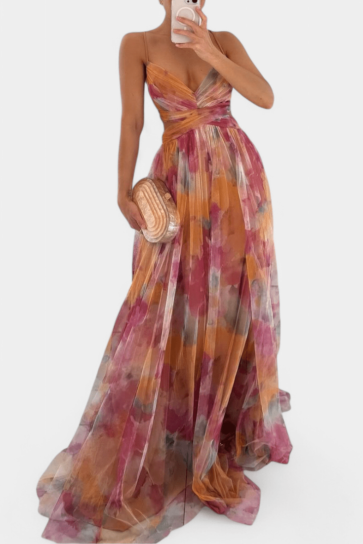 Athena | Watercolour Maxi Dress