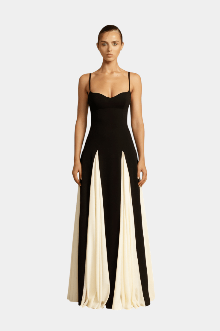 Catalina | Two-Tone Maxi Dress
