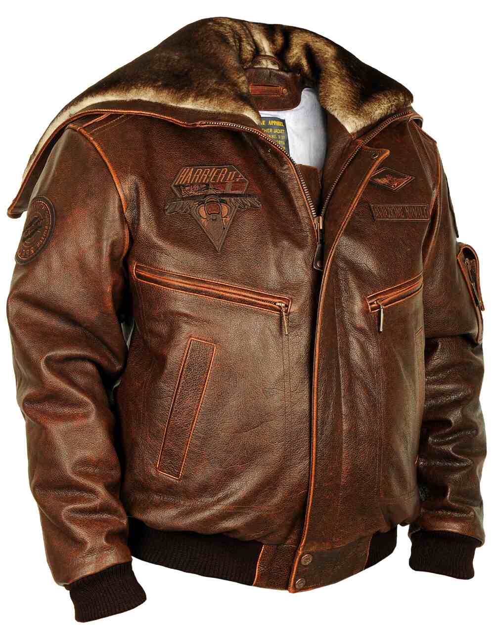 Harrier™ | Leather Aviator Jacket