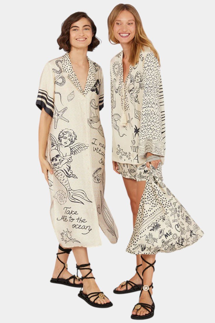 Jayla | Printed Shirt and Shorts Set