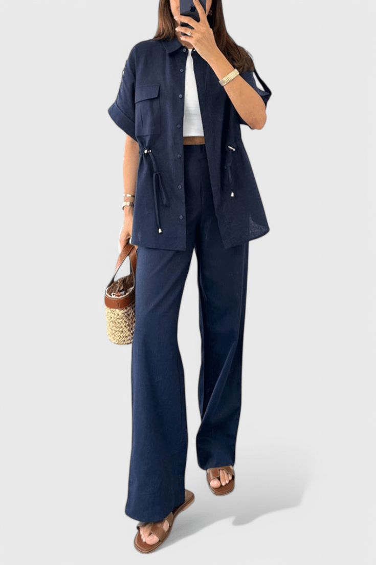 Lani | Relaxed Two-Piece Shirt and Trousers Set