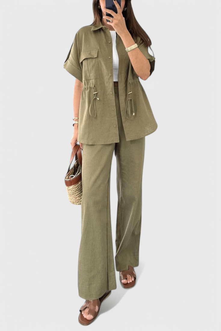 Lani | Relaxed Two-Piece Shirt and Trousers Set