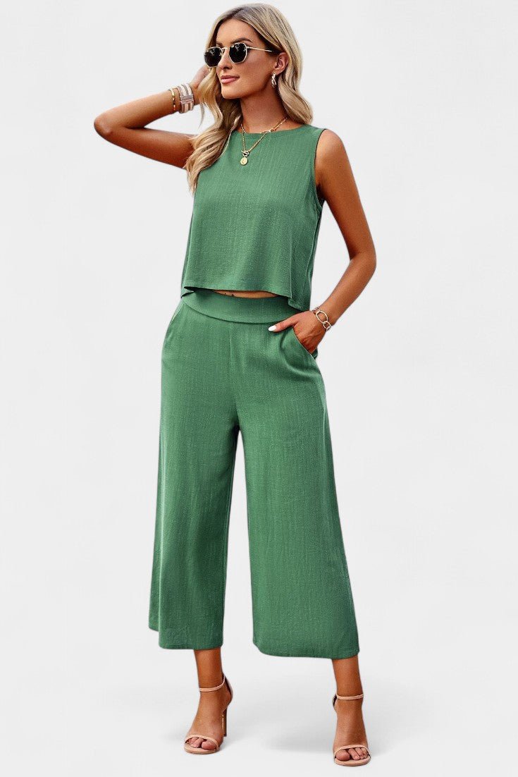 Lavinia | Flowy Boho Top & Shorts Set