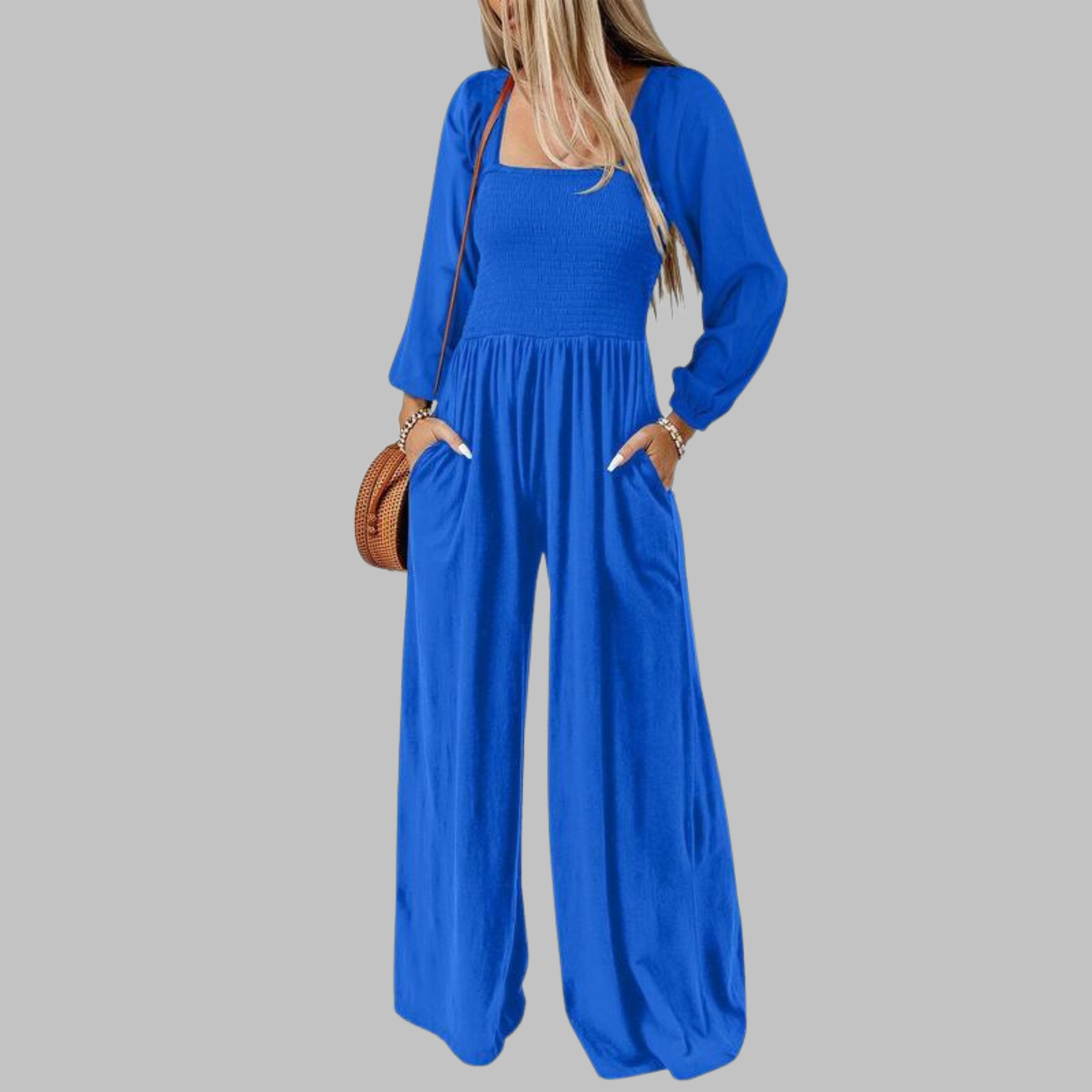 KISHA™ - Chic Loose Overall Wide Leg Jumpsuit