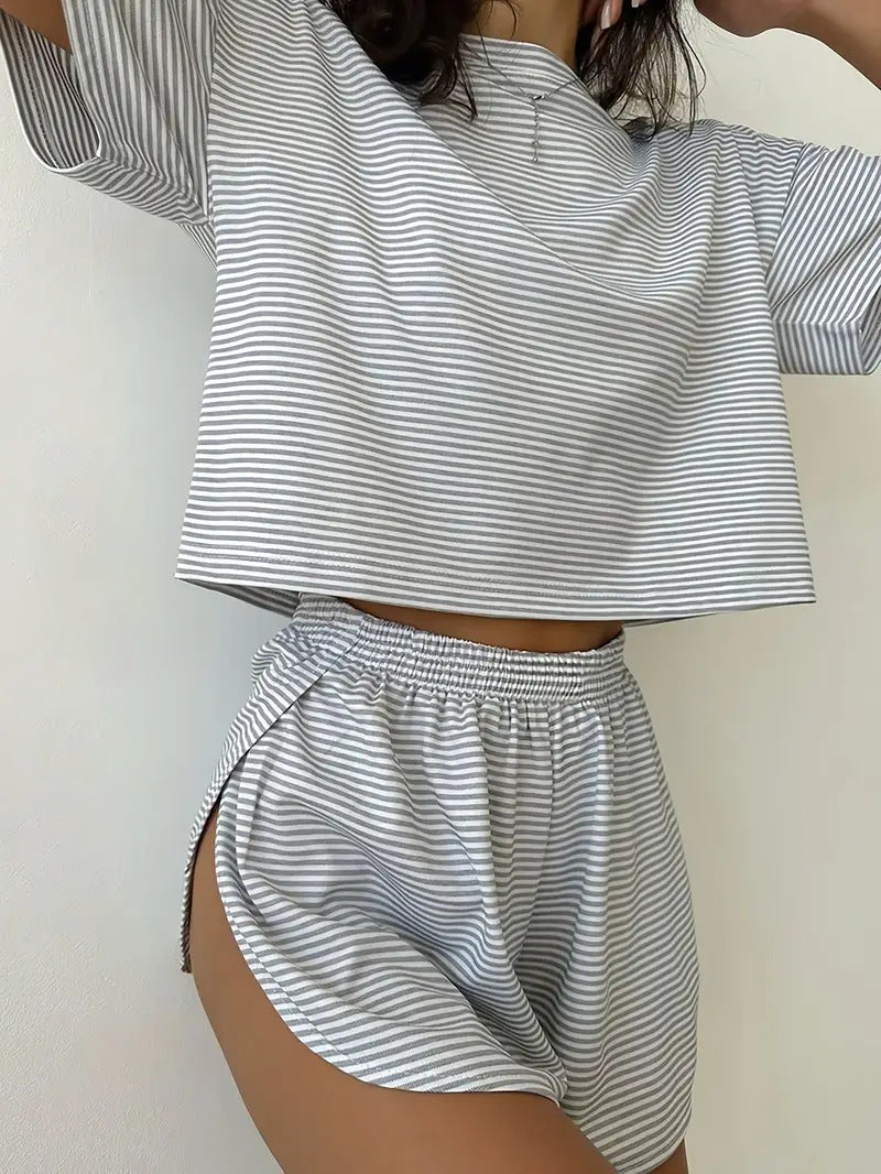 RIZALINA™ – Comfy Short Sleeve Loungewear Co-ord
