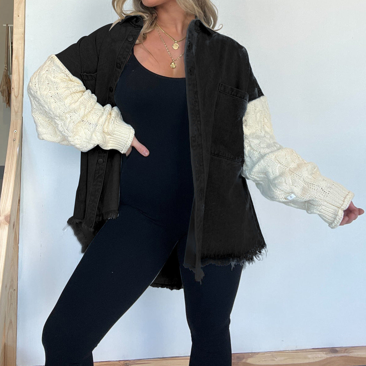 PRIS™ - Vintage Long Sleeve Collared Jacket