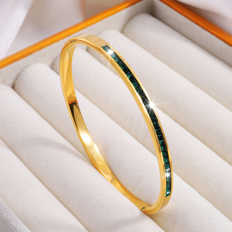 Celestial Green Bracelet | Gold