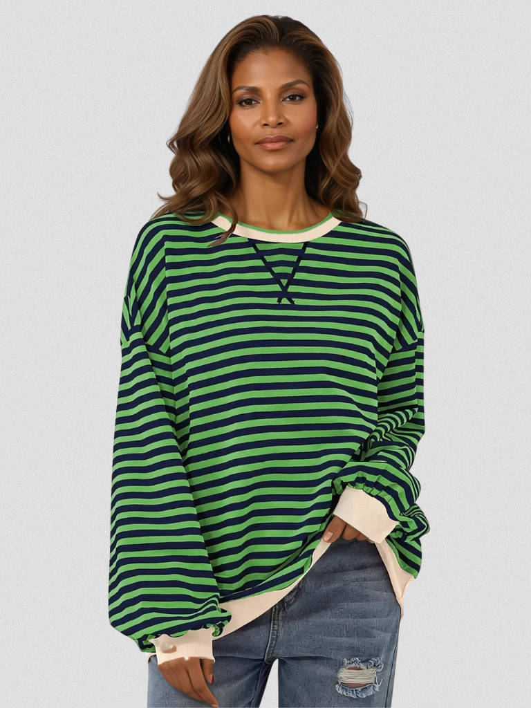 ISSAH COZY STRIPE SWEATER