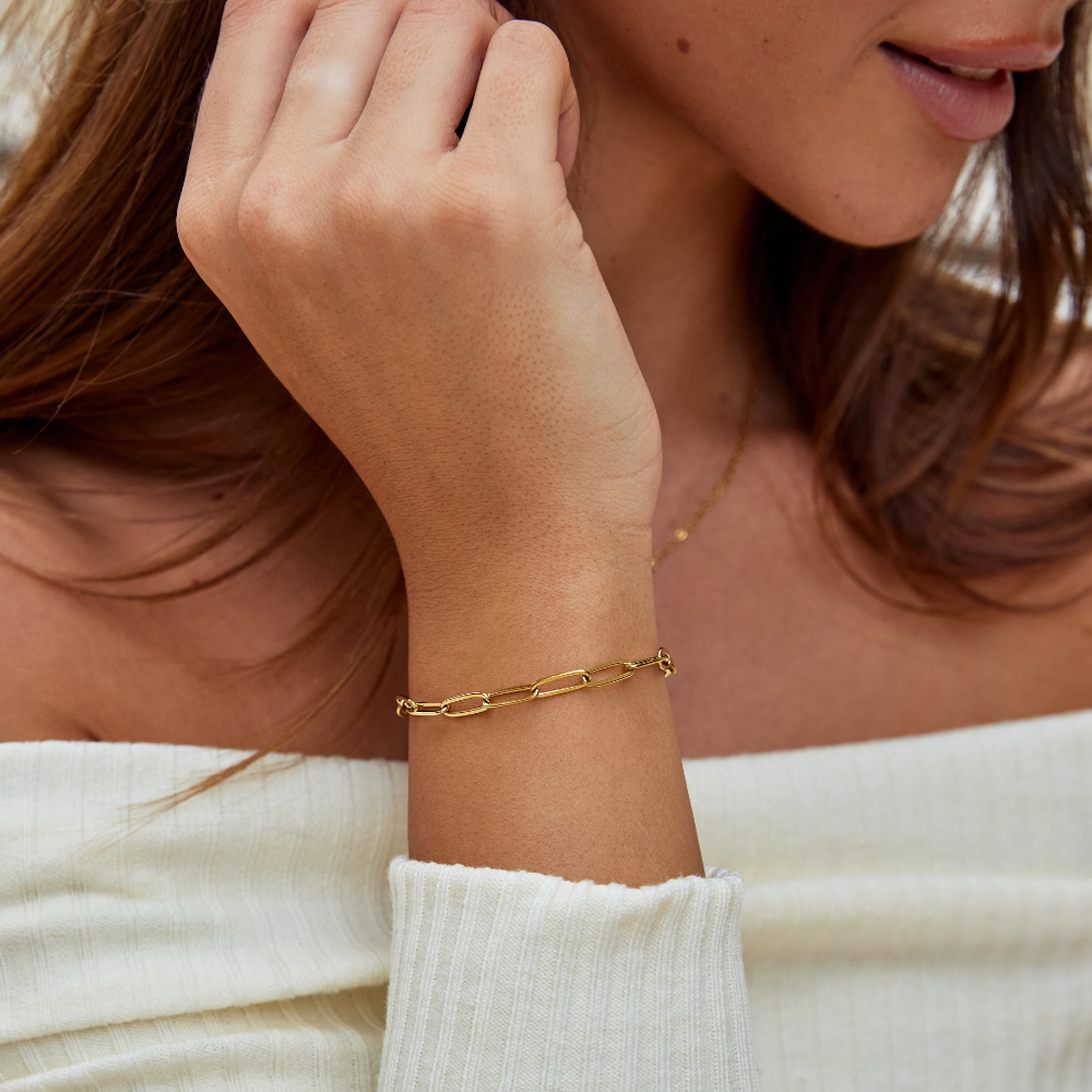Gold Clip Bracelet
