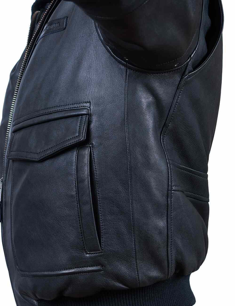 Aron™ | Leather Jacket with Removable Lining