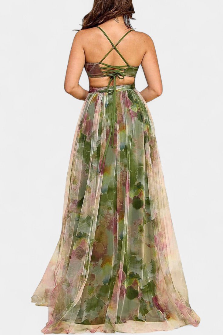 Athena | Watercolour Maxi Dress
