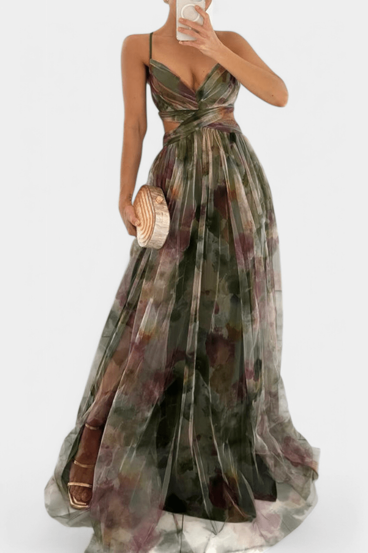 Athena | Watercolour Maxi Dress