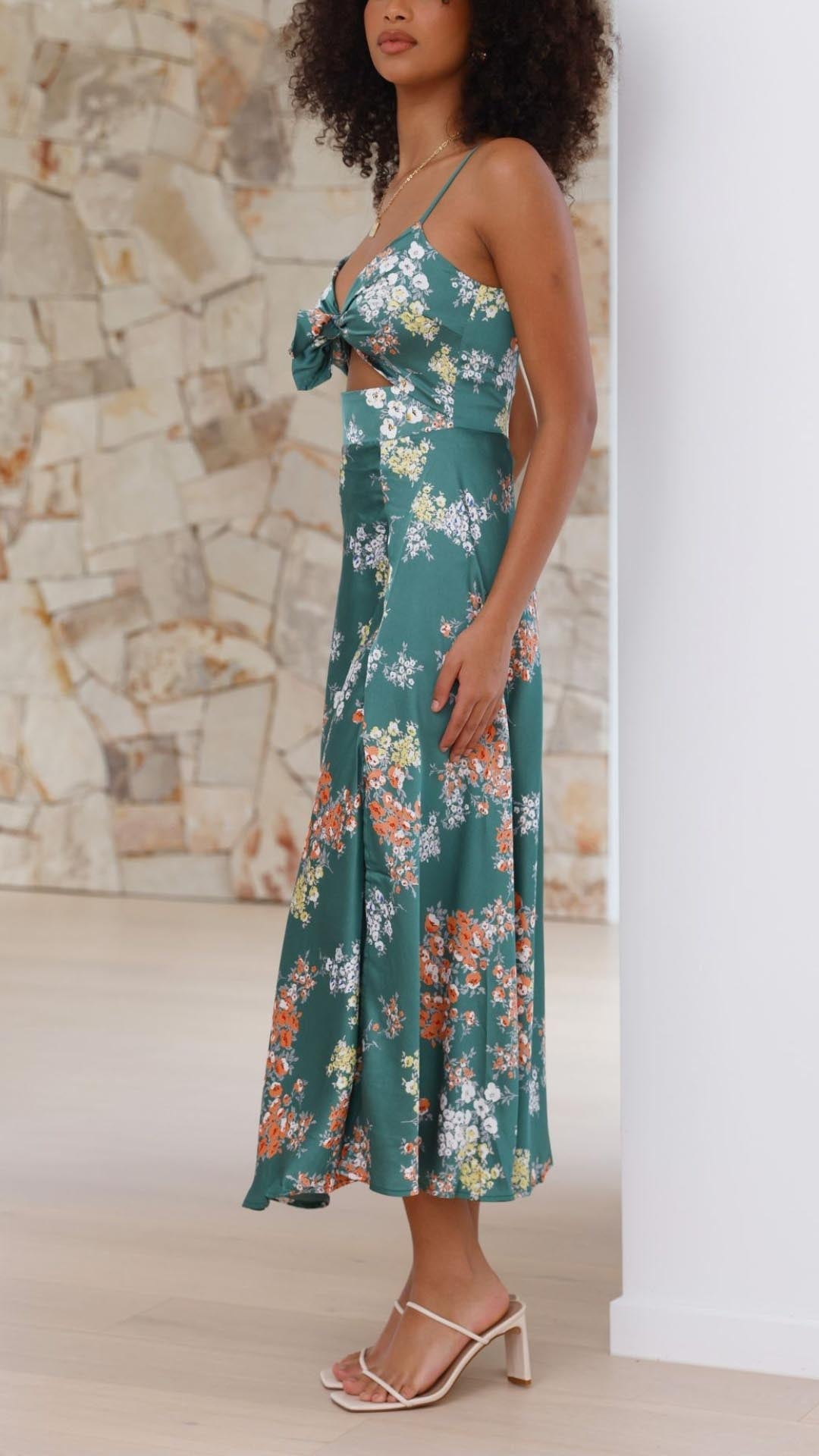 Aurora | Floral Midi Dress