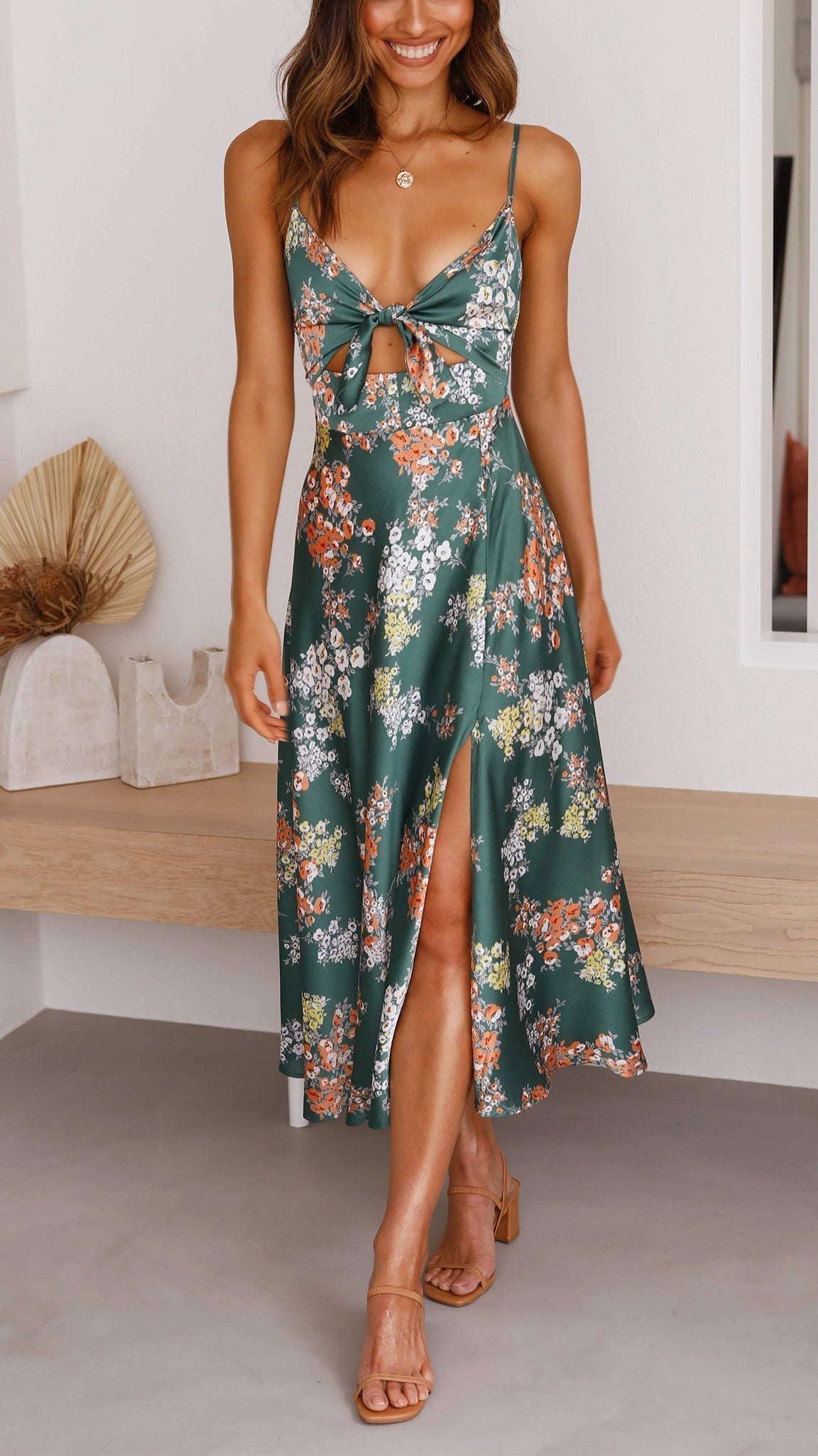 Aurora | Floral Midi Dress