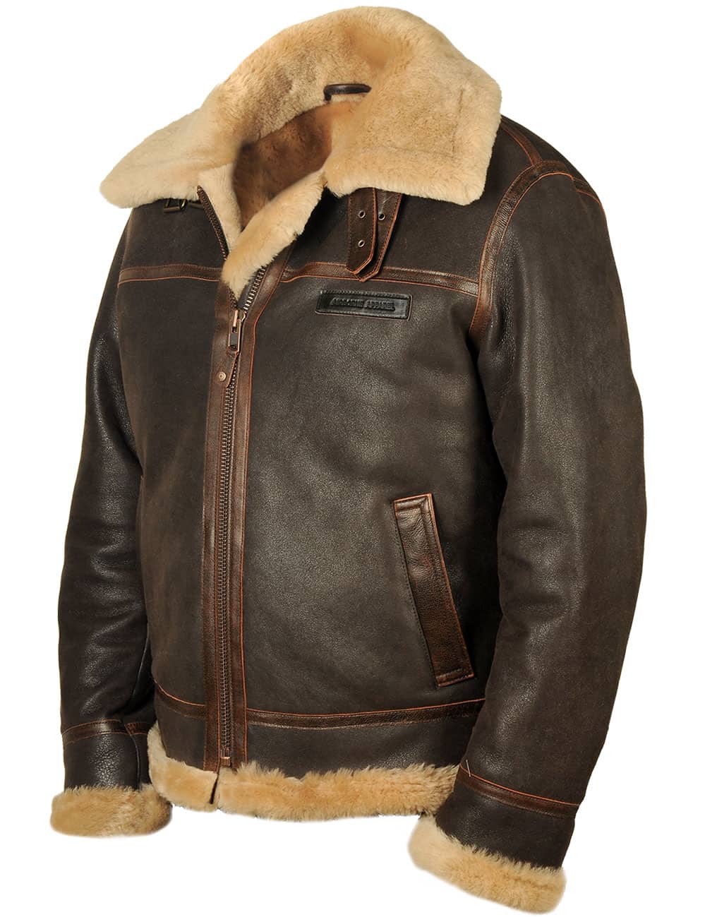 Aeron™ | Leather Aviator Jacket