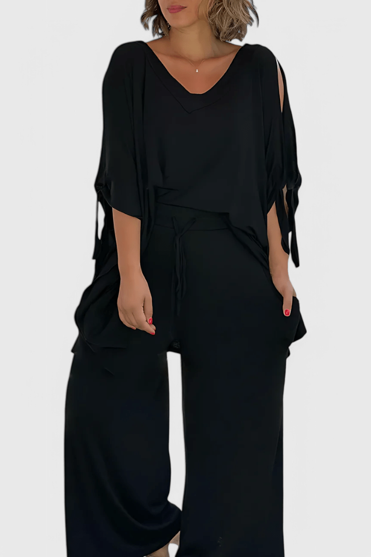 Cecilia | Two-Piece Set with Off-Shoulder Detail