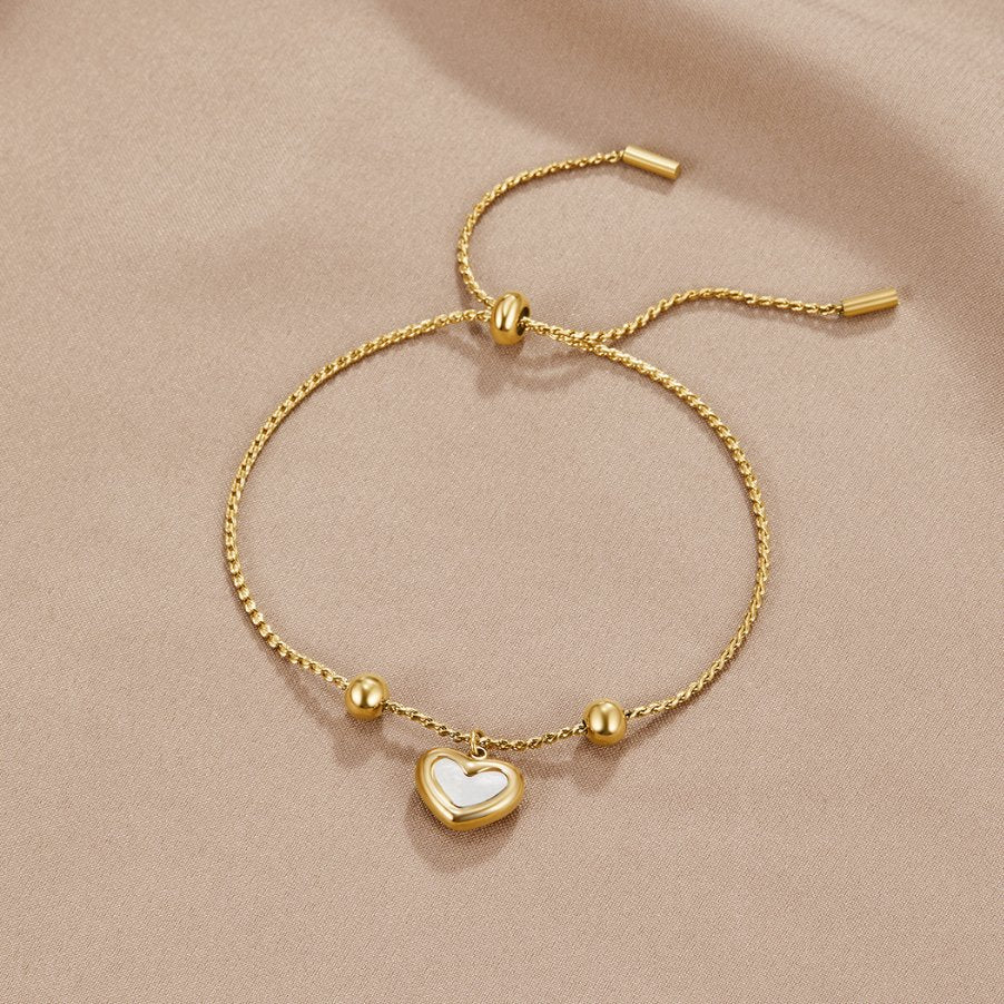 Amelia Diamond Heart Bracelet