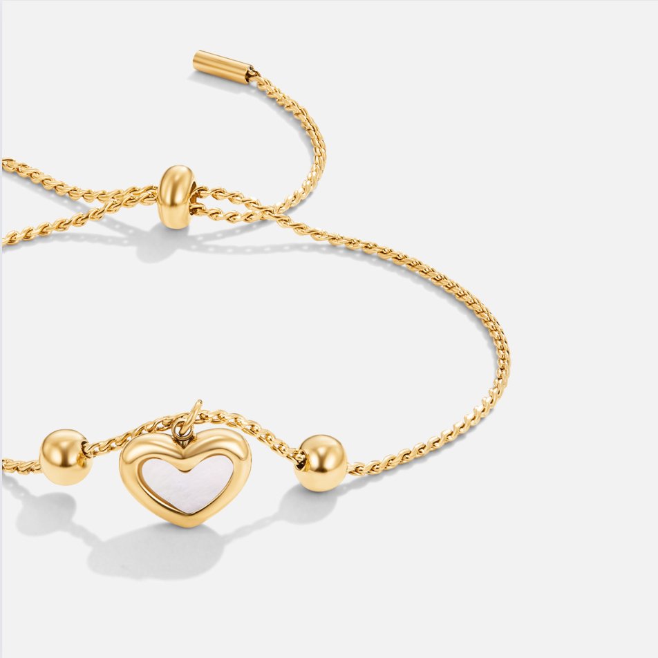 Amelia Diamond Heart Bracelet