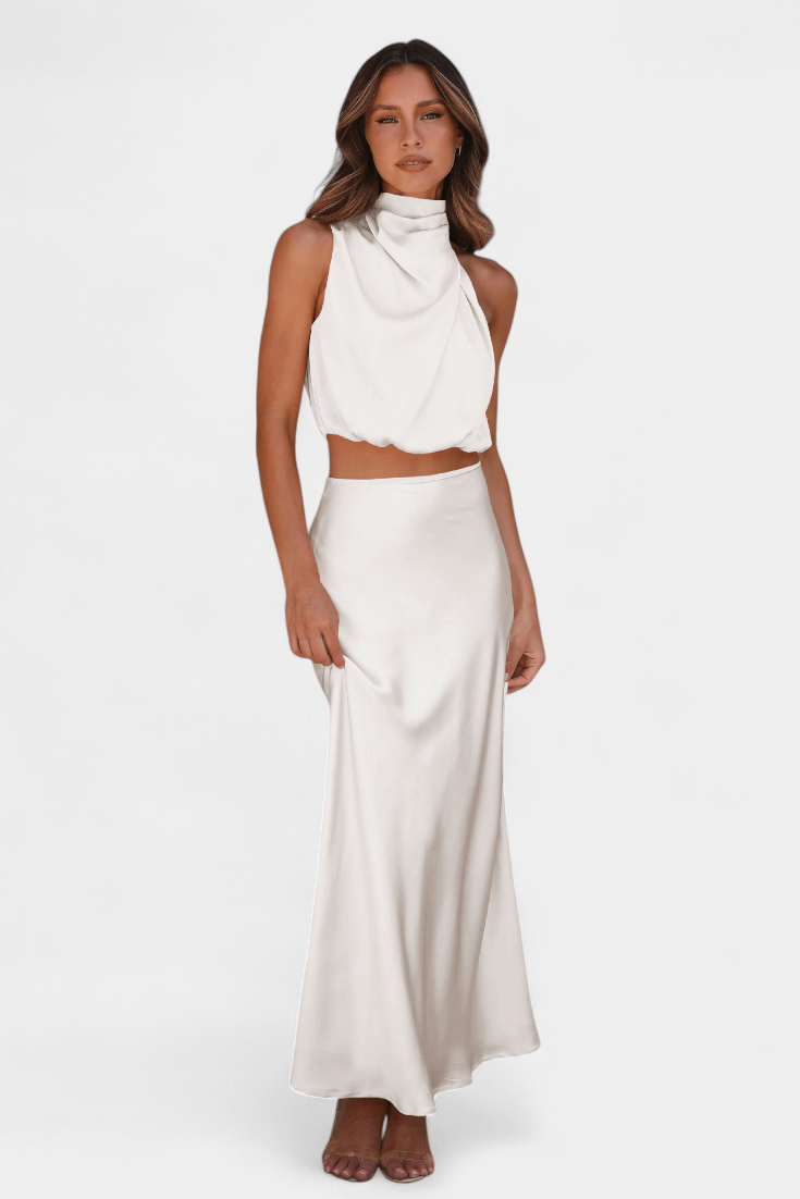 Hanna | Asymmetric Top & Skirt Set