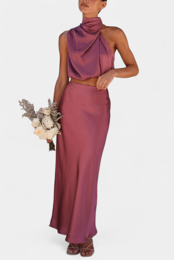 Hanna | Asymmetric Top & Skirt Set