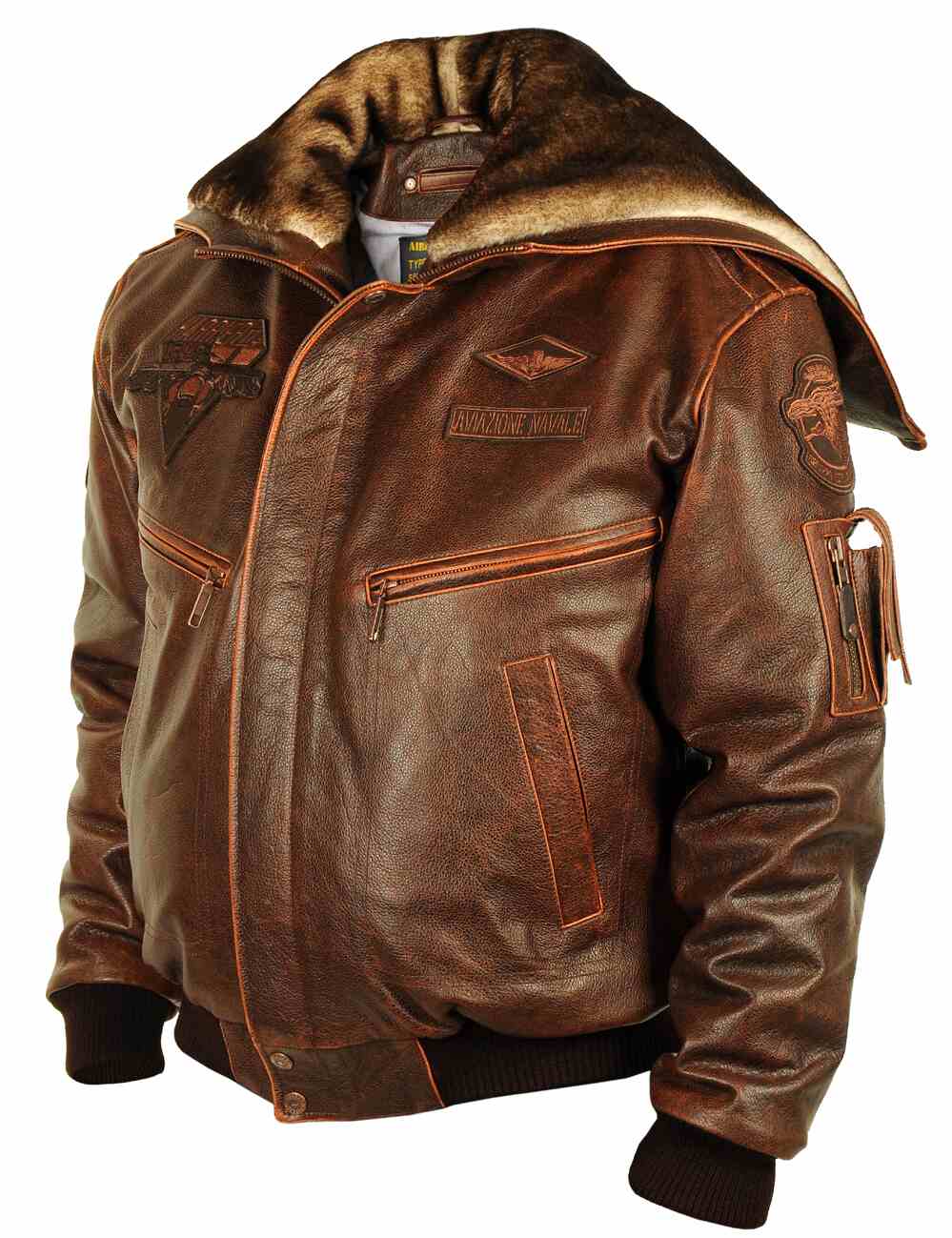 Harrier™ | Leather Aviator Jacket
