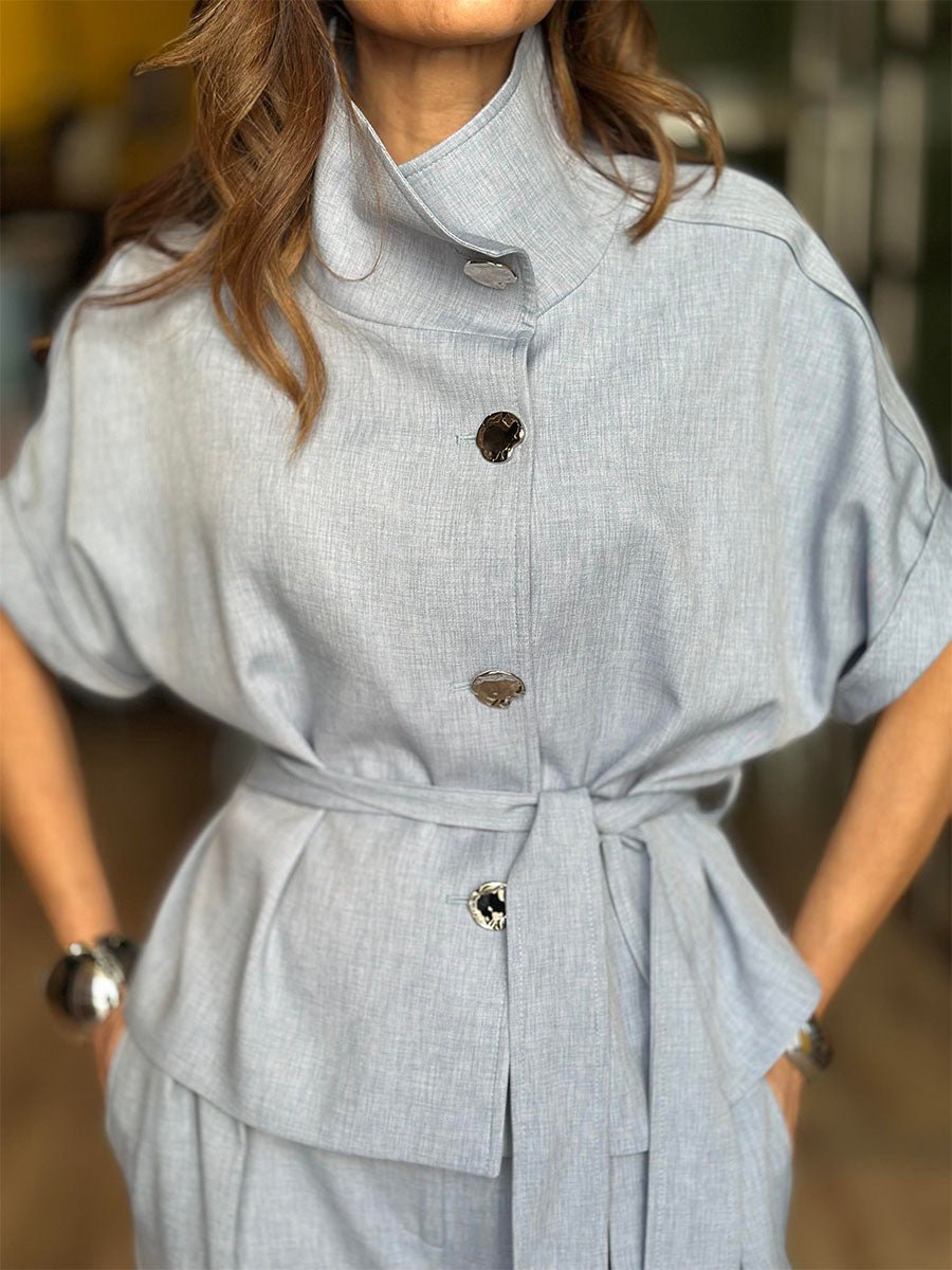 Mira | Belted Wide-Leg Pant Set