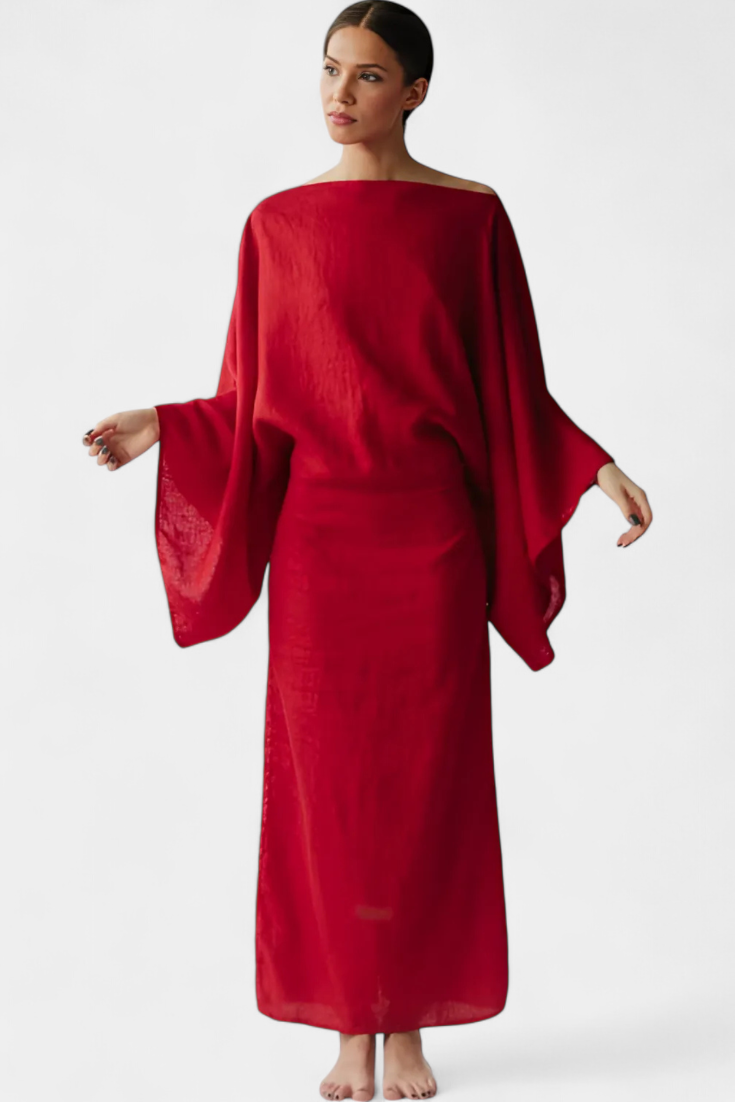 Kamilia - Kimono Dress with Belt