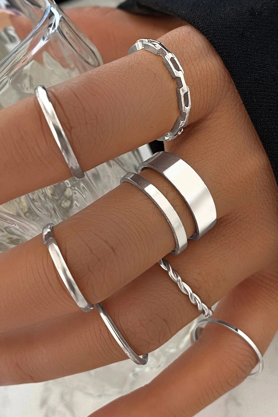 Set of 7 Pc Rings